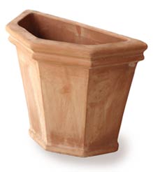 mezzo vaso ottagonale terrecotte s.r.